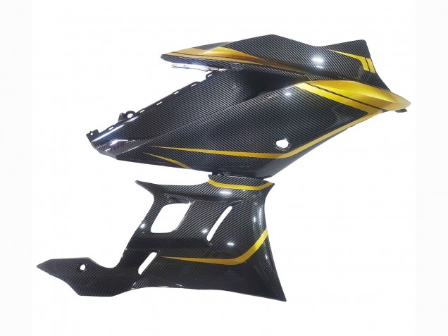 Carena Moto Yamaha YZF R3/R25 2019-2021 - Oro Nero Fibra di Carbonio
