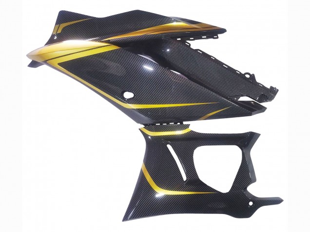 Carena Moto Yamaha YZF R3/R25 2019-2021 - Oro Nero Fibra di Carbonio