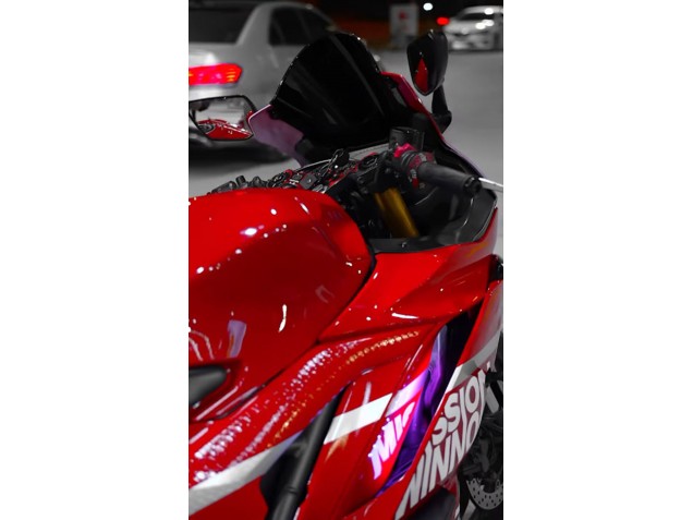 Carena Moto Yamaha YZF R3/R25 2019-2021 - Rosso Scuro Bianco Argento Nero Valsir