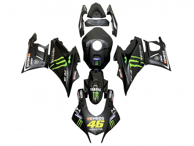 Carena Moto Yamaha YZF R3/R25 2019-2021 - Nero Verde ENEOS Mostro 46