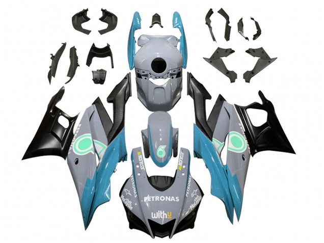 Carena Moto Yamaha YZF R3/R25 2019-2021 - Nardo Grigio Blu Nero Petronas