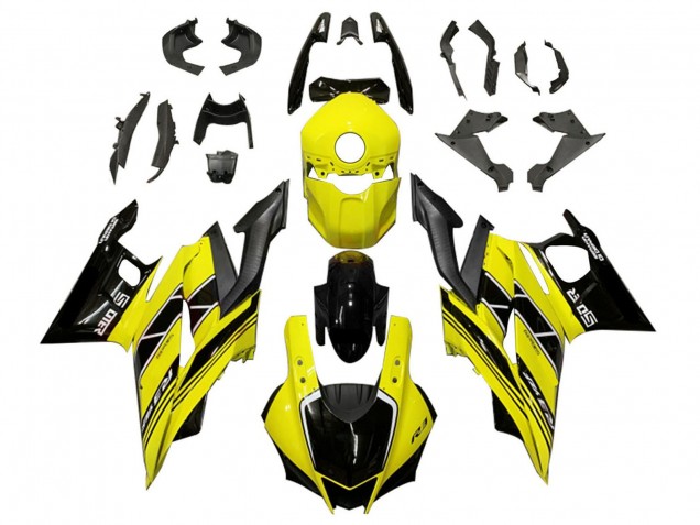 Carena Moto Yamaha YZF R3/R25 2019-2021 - Giallo Nero Fibra di Carbonio