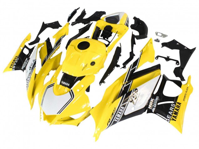 Carena Moto Yamaha YZF R3/R25 2019-2021 - Giallo Bianco Nero Banda
