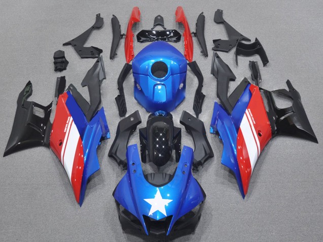 Kit Carena Moto Yamaha YZF R3/R25 2022-2024 - Blu Bianco Rosso Nero