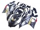 Carena Moto Yamaha YZF R3/R25 2022-2024 - Nero Fibra di Carbonio Stile Oro Rosso ABBOT