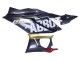 Carena Moto Yamaha YZF R3/R25 2022-2024 - Nero Fibra di Carbonio Stile Oro Rosso ABBOT