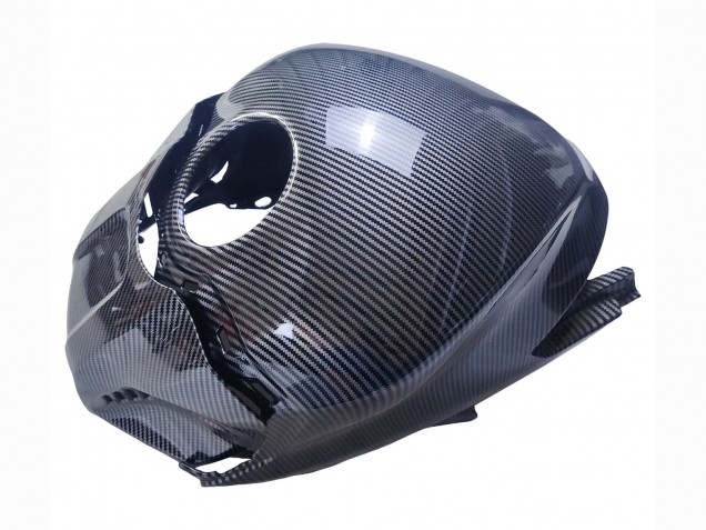 Carena Moto Yamaha YZF R3/R25 2022-2024 - Nero Fibra di Carbonio Stile Oro Rosso ABBOT