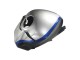 Carena Moto Yamaha YZF R3/R25 2022-2024 - Nero Fibra di Carbonio Stile Argento Blu