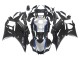 Carena Moto Yamaha YZF R3/R25 2022-2024 - Nero Fibra di Carbonio Stile Argento Blu