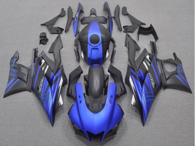 Carena Moto Yamaha YZF R3/R25 2022-2024 - Blu Nero Opaco Mostro