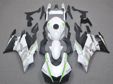 Carena Moto Yamaha YZF R3/R25 2022-2024 - Bianco Verde Argento Nero Fabbrica
