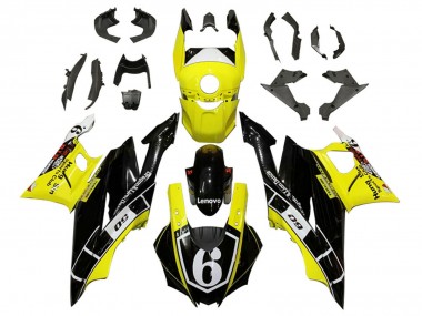 Carena Moto Yamaha YZF R3/R25 2022-2024 - Giallo Bianco Nero Lenovo 6 Fabbrica