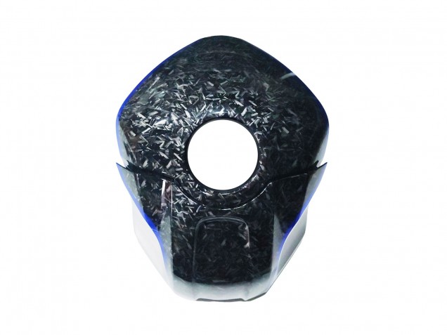 Carena Moto Yamaha YZF R3/R25 2022-2024 - Marmo Nero Argento Blu Forgiato Fibra di Carbonio Stile