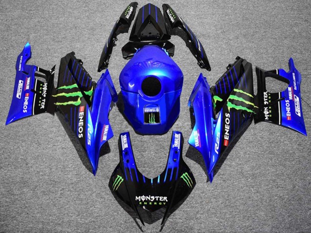 Carena Moto Yamaha YZF R3/R25 2022-2024 - Blu Verde Nero Mostro ENEOS Yamalube