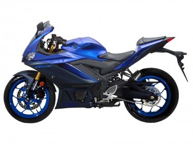 Carena Moto Yamaha YZF R3/R25 2022-2024 - Blu Nero Opaco Fabbrica