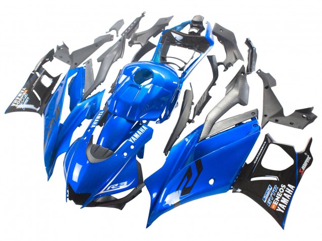 Carena Moto Yamaha YZF R3/R25 2022-2024 - Blu Nero ENEOS