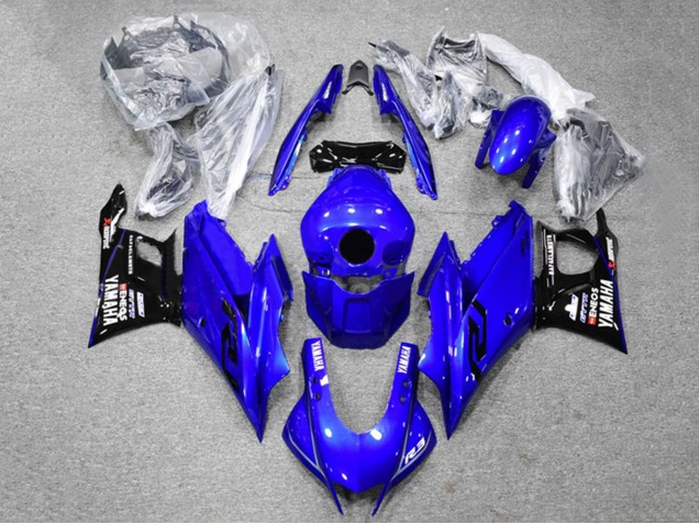 Carena Moto Yamaha YZF R3/R25 2022-2024 - Blu Nero ENEOS