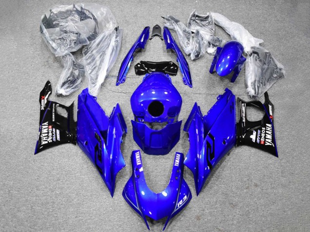 Carena Moto Yamaha YZF R3/R25 2022-2024 - Blu Nero ENEOS