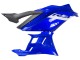 Carena Moto Yamaha YZF R3/R25 2022-2024 - Blu Bianco Nero Opaco