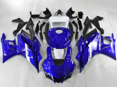 Carena Moto Yamaha YZF R3/R25 2022-2024 - Blu Bianco Nero Opaco Fabbrica
