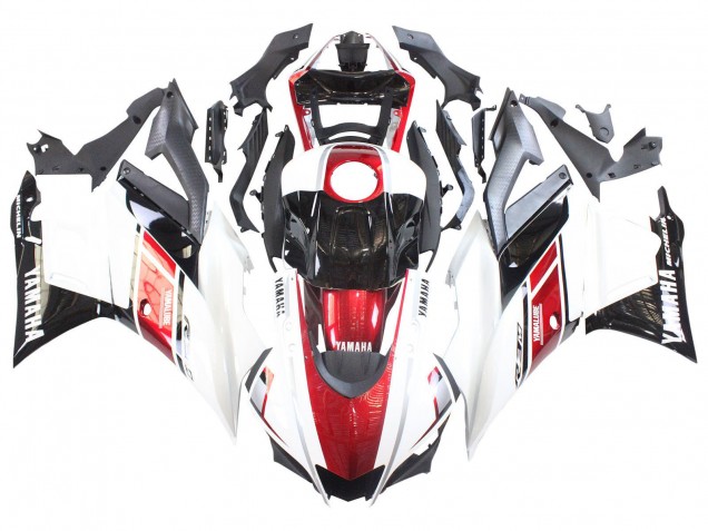 Carena Moto Yamaha YZF R3/R25 2022-2024 - Bianco Rosso Nero Yamalube