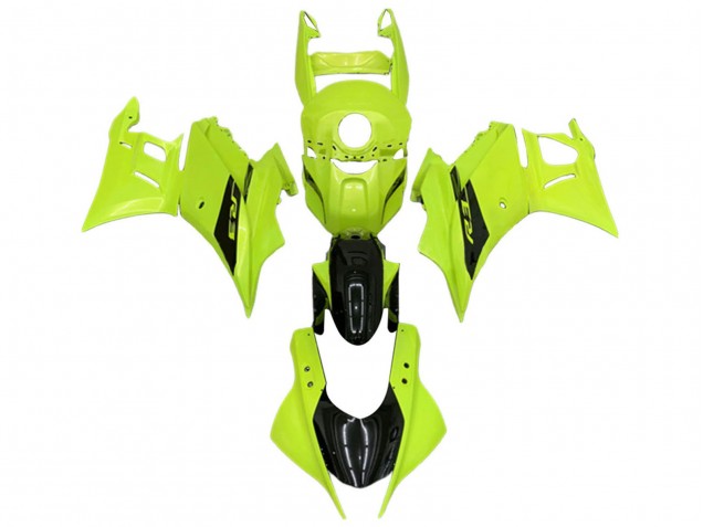 Carena Moto Yamaha YZF R3/R25 2022-2024 - Neon Verde Nero Lucido