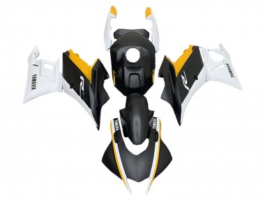 Carena Moto Yamaha YZF R3/R25 2022-2024 - Bianco Giallo Nero Opaco Fabbrica