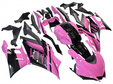 Carena Moto Yamaha YZF R3/R25 2022-2024 - Rosa Nero Lucido Mostro Fabbrica