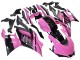 Carena Moto Yamaha YZF R3/R25 2022-2024 - Rosa Nero Lucido Mostro