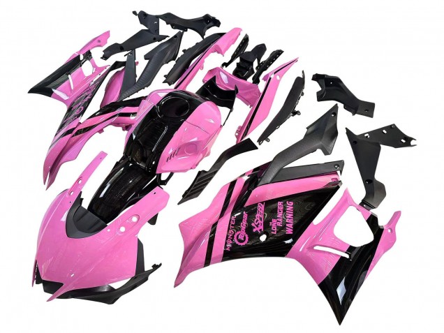 Carena Moto Yamaha YZF R3/R25 2022-2024 - Rosa Nero Lucido Mostro