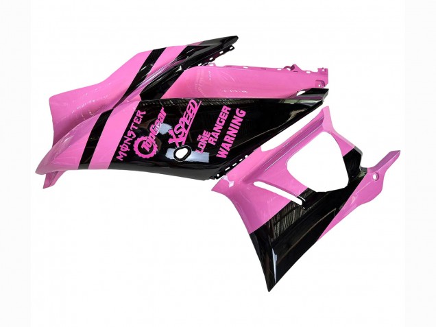 Carena Moto Yamaha YZF R3/R25 2022-2024 - Rosa Nero Lucido Mostro