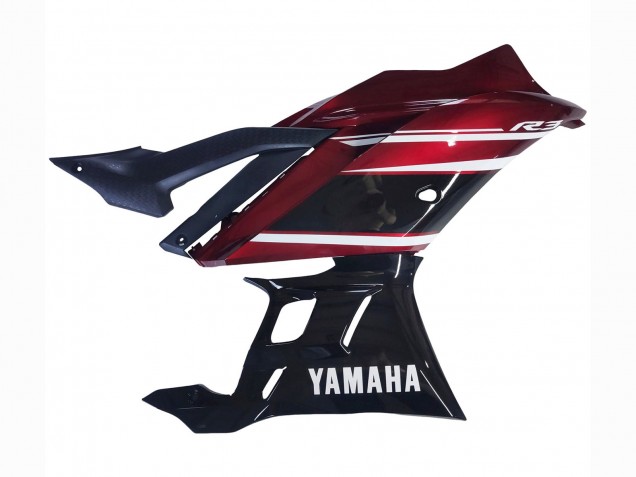 Carena Moto Yamaha YZF R3/R25 2022-2024 - Rosso Bianco Nero Lucido