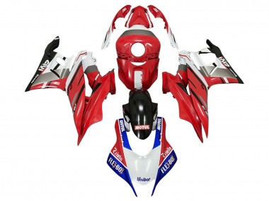 Carena Moto Yamaha YZF R3/R25 2022-2024 - Bianco Rosso Blu Nero Motul Flex Box Givi Unubat Fabbrica
