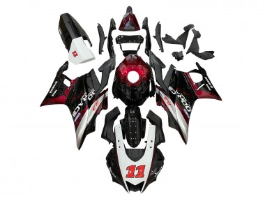 Carena Moto Yamaha YZF R3/R25 2022-2024 - Rosso Argento Nero 11 Fabbrica
