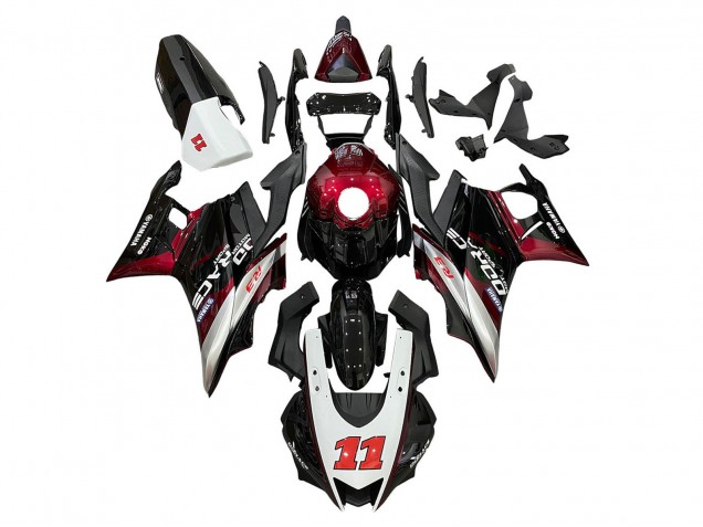 Carena Moto Yamaha YZF R3/R25 2022-2024 - Rosso Argento Nero 11