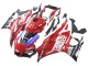 Carena Moto Yamaha YZF R3/R25 2022-2024 - Rosso Blu Nero Lenovo Valsir