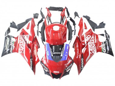 Carena Moto Yamaha YZF R3/R25 2022-2024 - Rosso Blu Nero Lenovo Valsir Fabbrica