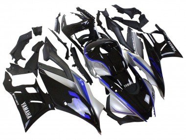 Carena Moto Yamaha YZF R3/R25 2022-2024 - Argento Blu Nero Lucido Fabbrica