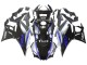Carena Moto Yamaha YZF R3/R25 2022-2024 - Argento Blu Nero Lucido