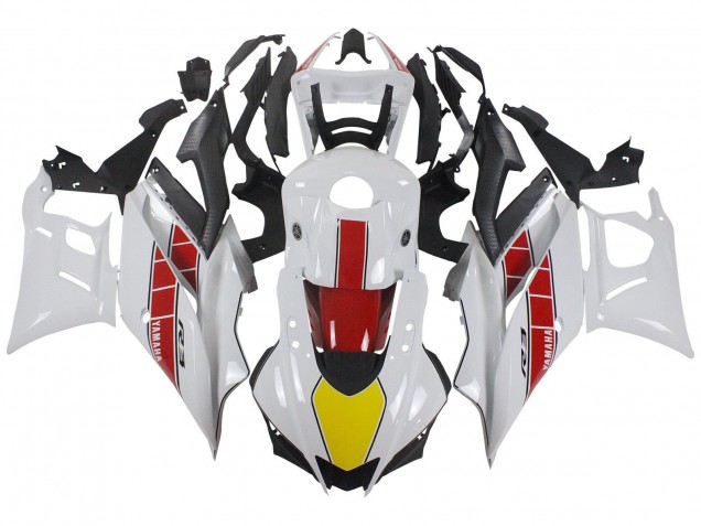 Carena Moto Yamaha YZF R3/R25 2022-2024 - Bianco Rosso Giallo Nero