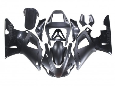 Carena Moto Yamaha YZF 1000 R1 1998-1999 - Nero Opaco Nero Lucido Fabbrica