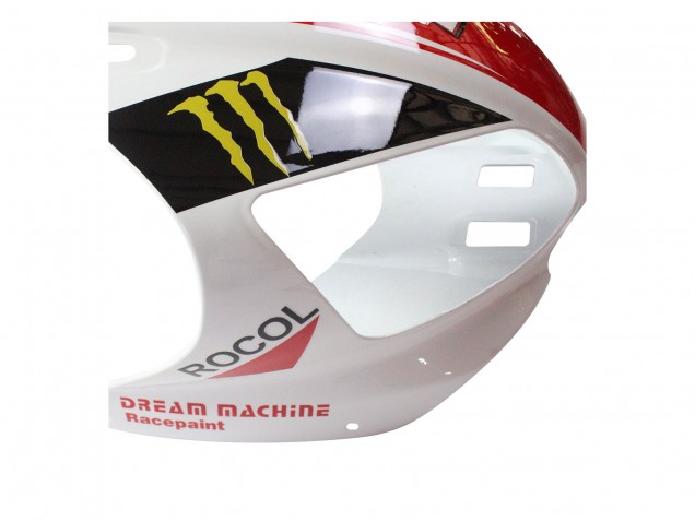 Carena Moto Yamaha YZF 1000 R1 1998-1999 - Rosso Bianco Nero Giallo Mostro Milwaukee MAXXIS 11