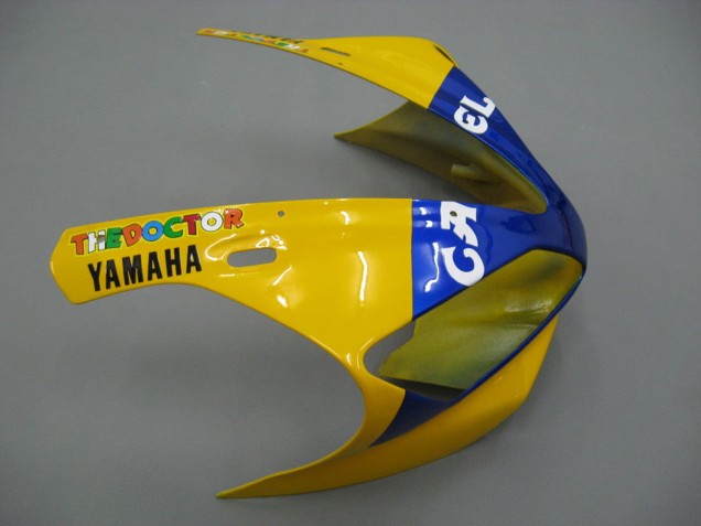 Carena Moto Yamaha YZF 1000 R1 2000-2001 - Bianco Giallo Blu Motul Cammello