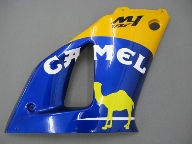 Carena Moto Yamaha YZF 1000 R1 2000-2001 - Bianco Giallo Blu Motul Cammello