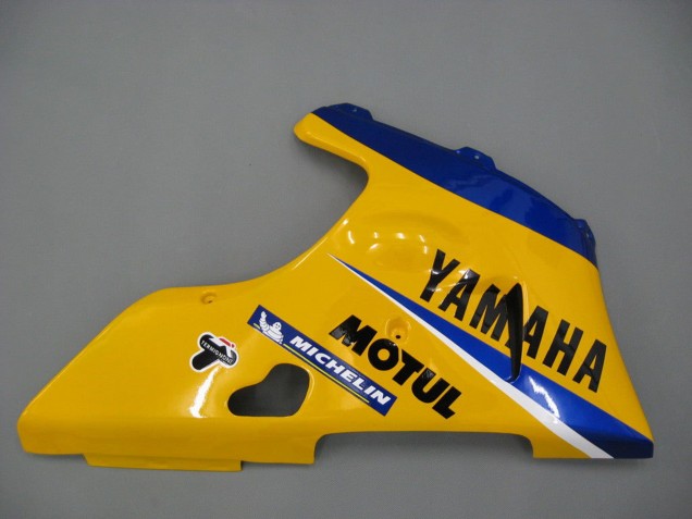 Carena Moto Yamaha YZF 1000 R1 2000-2001 - Bianco Giallo Blu Motul Cammello