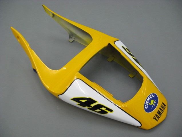Carena Moto Yamaha YZF 1000 R1 2000-2001 - Bianco Giallo Blu Motul Cammello