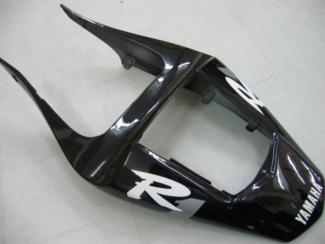 Carena Moto Yamaha YZF 1000 R1 2000-2001 - Nero Lucido Bianco Decal