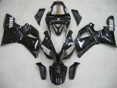 Carena Moto Yamaha YZF 1000 R1 2000-2001 - Nero Lucido Bianco Decal Fabbrica