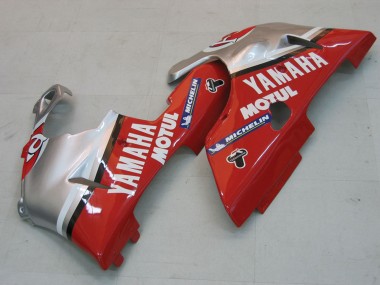 Carena Moto Yamaha YZF 1000 R1 2000-2001 - Argento Rosso Fortuna Motul Fabbrica