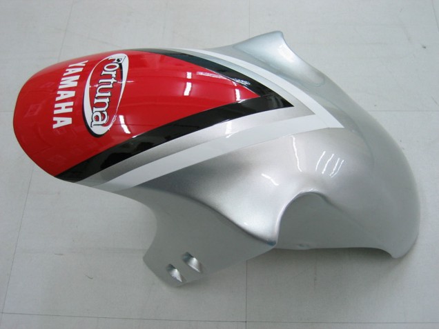 Carena Moto Yamaha YZF 1000 R1 2000-2001 - Argento Rosso Fortuna Motul